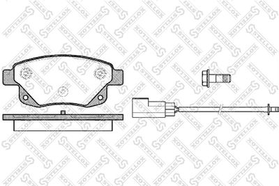 Brake Pad Set, disc brake STELLOX 1263 002-SX