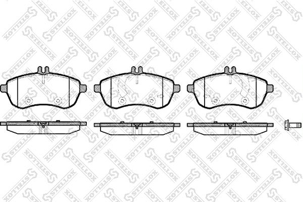 STELLOX 1312 000-SX Brake Pad Set, disc brake