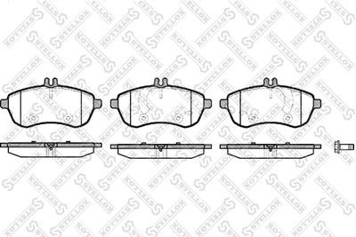 Brake Pad Set, disc brake STELLOX 1312 000-SX