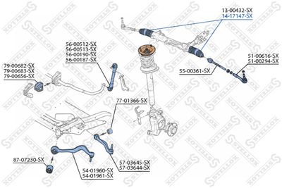 Bellow, steering STELLOX 14-17147-SX