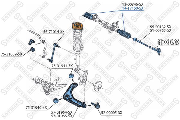 STELLOX 14-17150-SX Bellow, steering