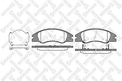 Brake Pad Set, disc brake STELLOX 145 002-SX