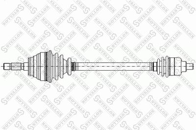 Drive Shaft STELLOX 158 1027-SX