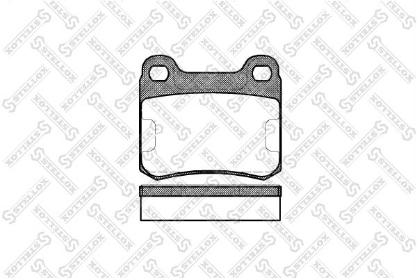 STELLOX 168 010-SX Brake Pad Set, disc brake