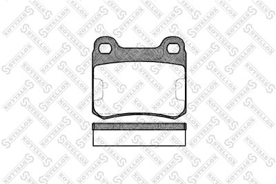 Brake Pad Set, disc brake STELLOX 168 010-SX
