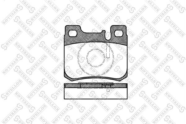 STELLOX 168 020B-SX Brake Pad Set, disc brake