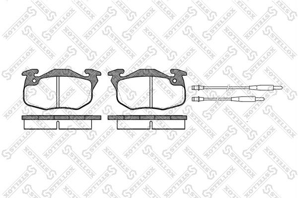 STELLOX 203 034B-SX Brake Pad Set, disc brake