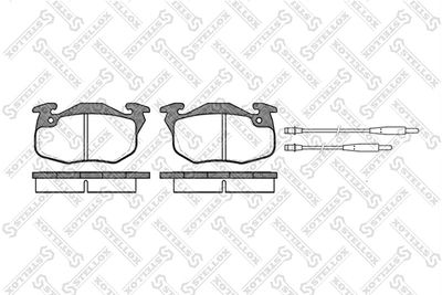 Brake Pad Set, disc brake STELLOX 203 034B-SX