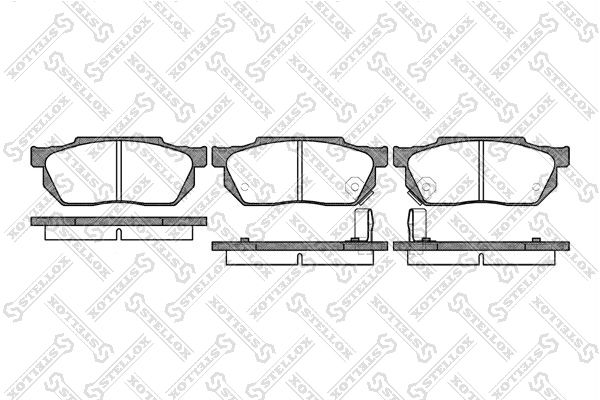 STELLOX 204 002-SX Brake Pad Set, disc brake