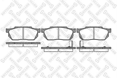 Brake Pad Set, disc brake STELLOX 204 002-SX