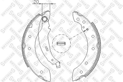 Brake Shoe Set STELLOX 210 101-SX
