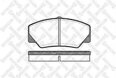 Brake Pad Set, disc brake STELLOX 217 000B-SX
