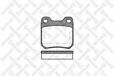 Brake Pad Set, disc brake STELLOX 250 000-SX