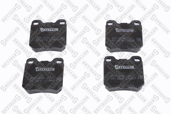 STELLOX 250 000B-SX Brake Pad Set, disc brake