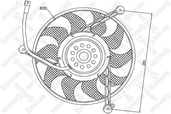 STELLOX 29-99008-SX Fan, engine cooling