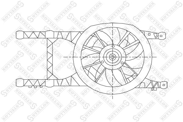 STELLOX 29-99012-SX Fan, engine cooling