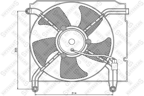 STELLOX 29-99251-SX Fan, engine cooling
