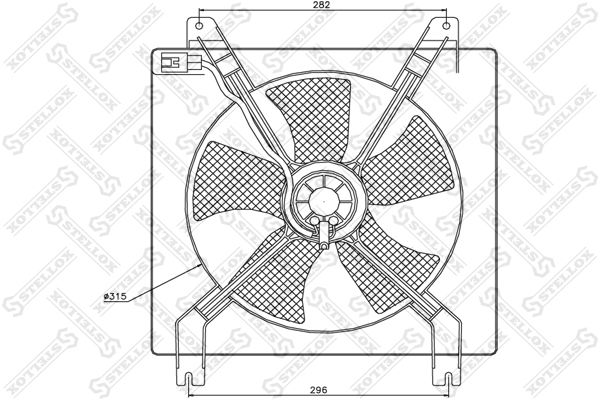 STELLOX 29-99255-SX Fan, engine cooling