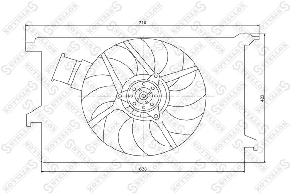 STELLOX 29-99271-SX Fan, engine cooling