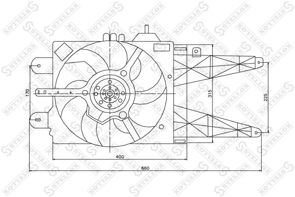 STELLOX 29-99311-SX Fan, engine cooling