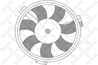 Fan, engine cooling STELLOX 29-99334-SX