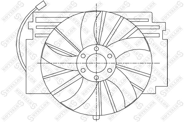 STELLOX 29-99365-SX Fan, engine cooling