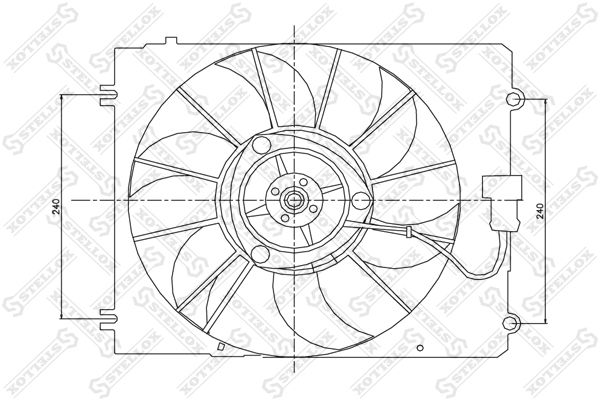 STELLOX 29-99445-SX Fan, engine cooling