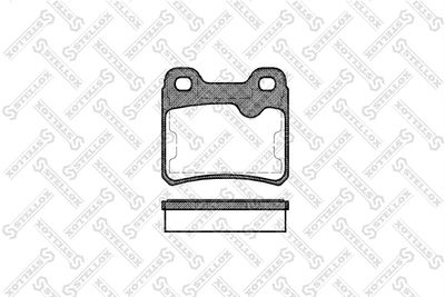 Brake Pad Set, disc brake STELLOX 293 010-SX