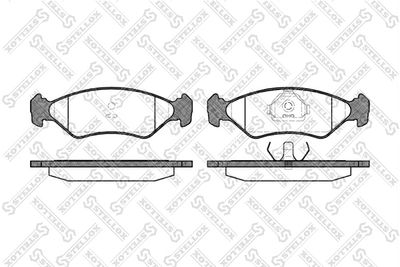 Brake Pad Set, disc brake STELLOX 296 015-SX