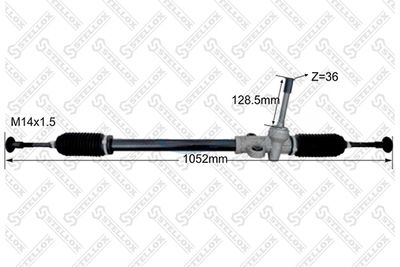 Steering Gear STELLOX 31-37270-SX