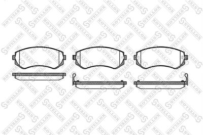 Brake Pad Set, disc brake STELLOX 328 012-SX
