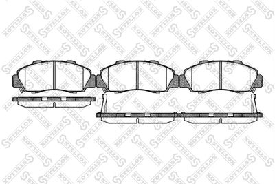Brake Pad Set, disc brake STELLOX 362 032B-SX