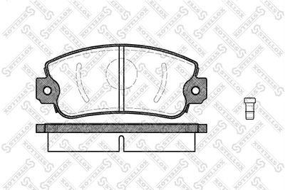 Brake Pad Set, disc brake STELLOX 383 002-SX