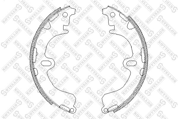 STELLOX 391 100-SX Brake Shoe Set
