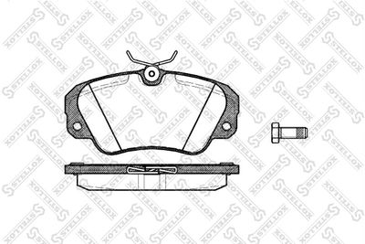 Brake Pad Set, disc brake STELLOX 393 000B-SX