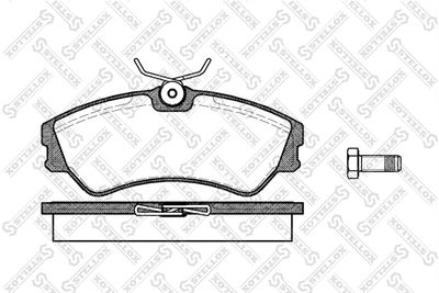 Brake Pad Set, disc brake STELLOX 394 000-SX