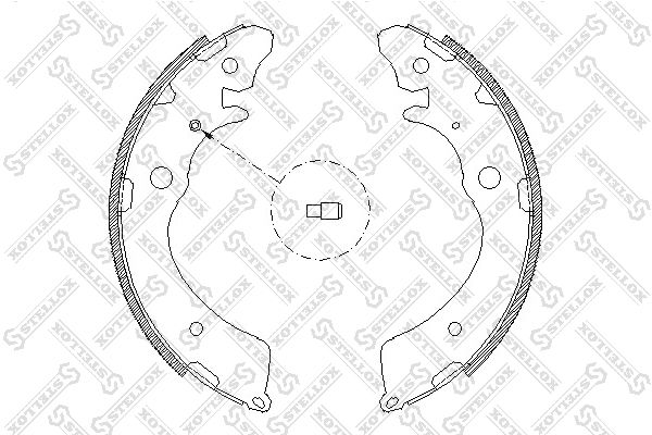 STELLOX 394 100-SX Brake Shoe Set