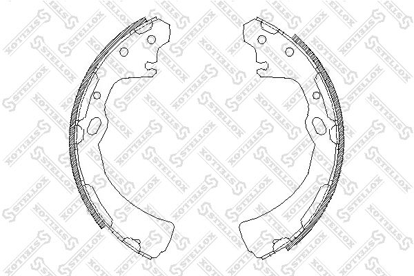 STELLOX 395 100-SX Brake Shoe Set