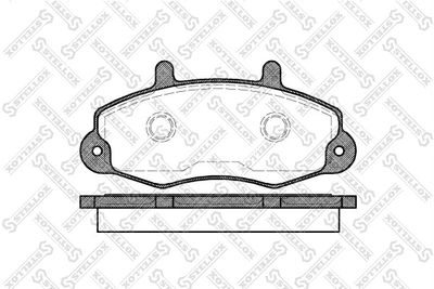 Brake Pad Set, disc brake STELLOX 402 000B-SX
