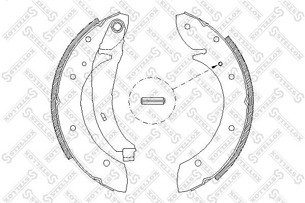 STELLOX 407 102-SX Brake Shoe Set