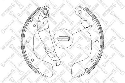 Brake Shoe Set STELLOX 409 100-SX
