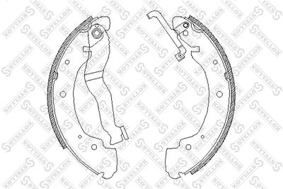 Brake Shoe Set STELLOX 413 100-SX
