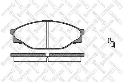 Brake Pad Set, disc brake STELLOX 423 020-SX