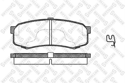 Brake Pad Set, disc brake STELLOX 424 004B-SX