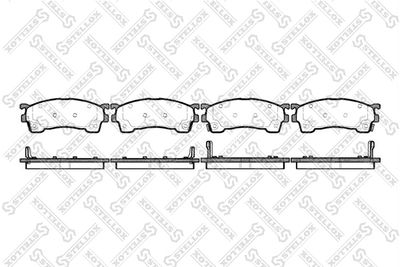 Brake Pad Set, disc brake STELLOX 426 004-SX