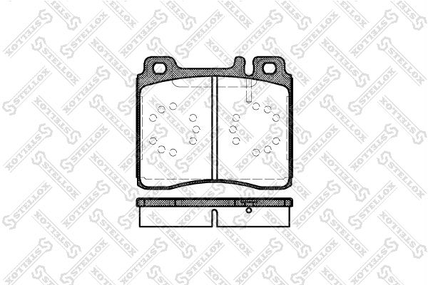 STELLOX 431 000B-SX Brake Pad Set, disc brake