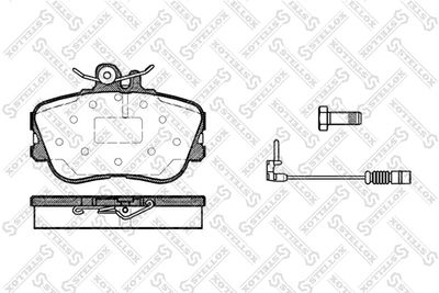 Brake Pad Set, disc brake STELLOX 456 002B-SX