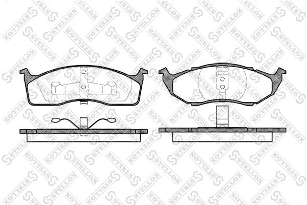 STELLOX 458 020B-SX Brake Pad Set, disc brake