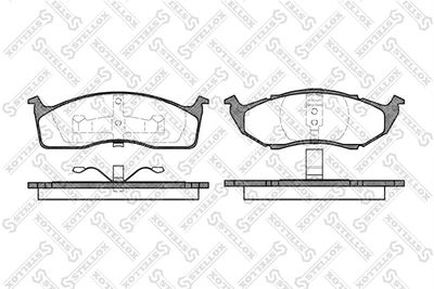 Brake Pad Set, disc brake STELLOX 458 020B-SX