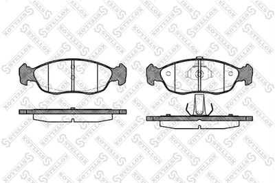 Brake Pad Set, disc brake STELLOX 472 010B-SX